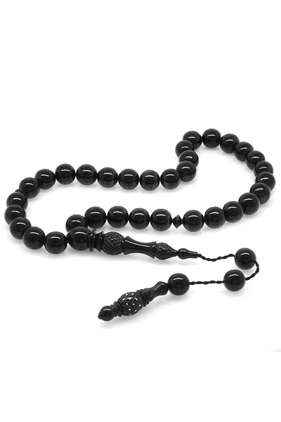 Tesbihane Caliper Crafty İmamesi Pencil Embroidered Wheel Cut Erzurum Oltu Stone Rosary101001819