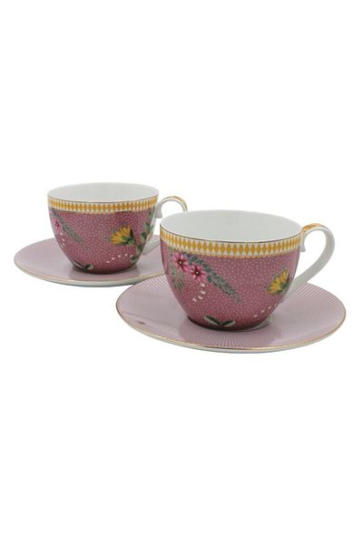 Pip Studio Set of 2 cups with saucers, Pip Studio, La Majorelle collection