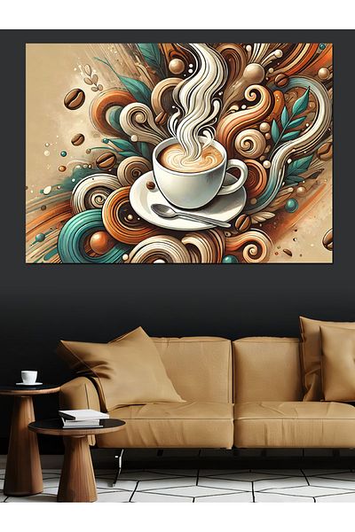 Tablomega Smoky Brown Art Διακοσμητικός Καμβάς - Ξύλινος Πίνακας MDF