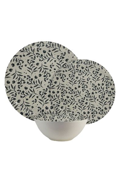 Cesiro 18-piece plate set, 6 people, bowl set - Fiori di Ciliegio - Italian Porcelain Dinnerware Set