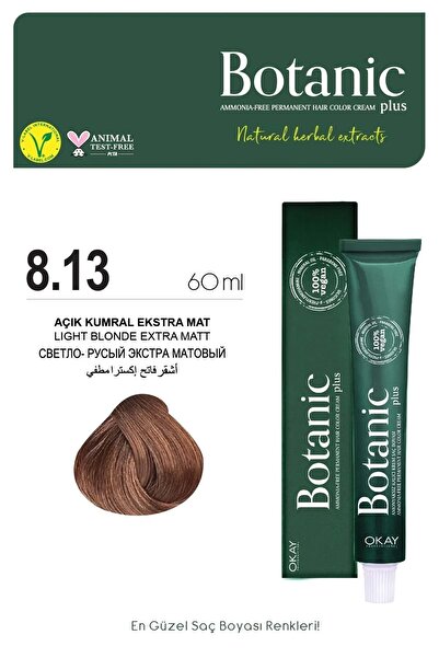 OKAYPROFESSIONNEL BOTANIC Botanic Plus 8.13 Açık Kumral Ekstra Mat