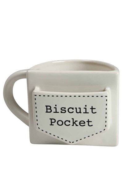 Cesiro Mug with cookie pocket, 420 ml, White with message