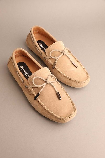 Gondol Loafer clasic pentru bărbați din piele naturală Mink 41 ttx.263