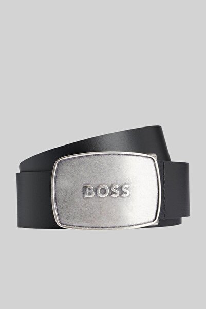 BOSS Deri Günlük Kullanım Kemer Siyah