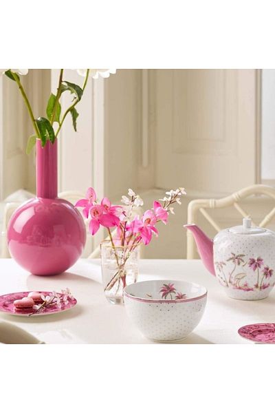 Pip Studio Porcelain bowl, Pip Studio, Dots Gold Pink, 15 cm, Jolie collection