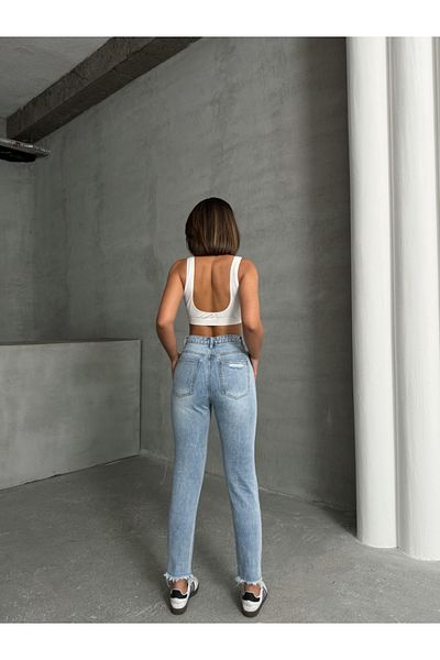 ADA MODA Mom fit jeans with rips
