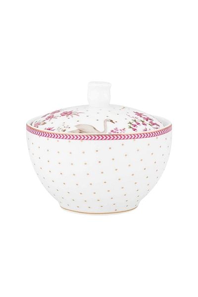 Pip Studio Zaharniță porțelan, Pip Studio, Dots Gold Pink, 300 ml, colecția Jolie
