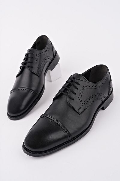 MUGGO Pankov Genuine Leather Classic Casual Orthopedic Lace-Up Men's Shoes