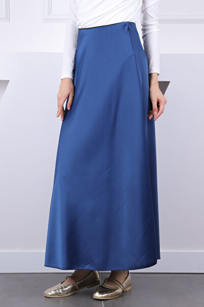 İmajButik Indigo Satin Skirt