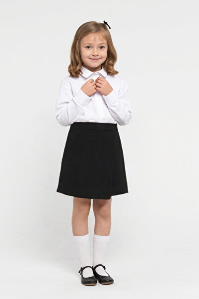 Trend Bebe Butik Pantaloni scurți pentru fete - pânză de pânză, talie cu impa...