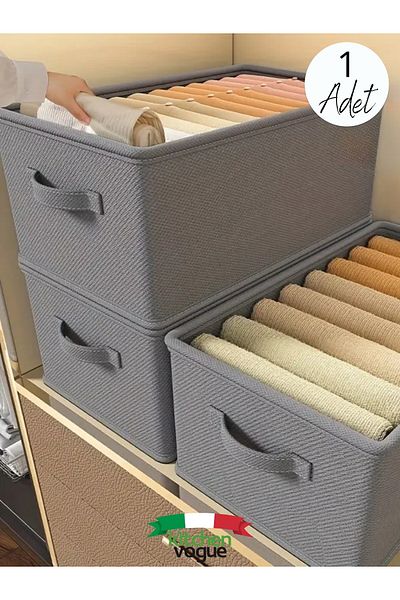 Kitchen Vogue 1 Piece Drawer Closet Organizer, Shelf Organizer, Foldable Clothing Storage Box Organizer