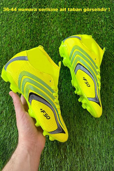 Walked Băieți șosete înalte glezne Cramponi cu filet Astroturf Câmp de fotbal Pantofi sport