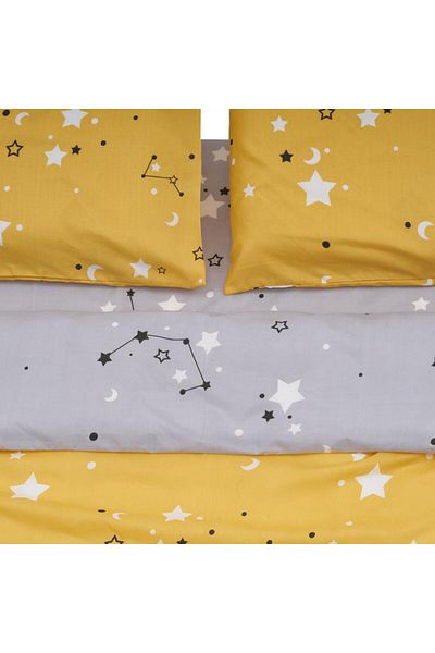 vanora Microfiber King size Bed set Stars