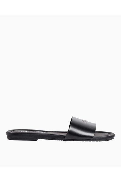Calvin Klein النعال شعار الشريحة المسطحة