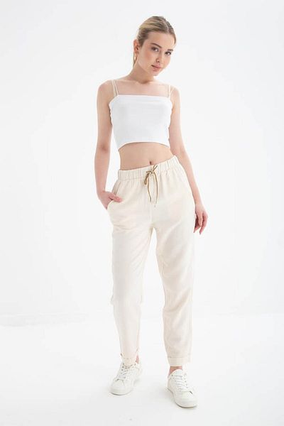 Fashion Friends Comfortable Natural Pants