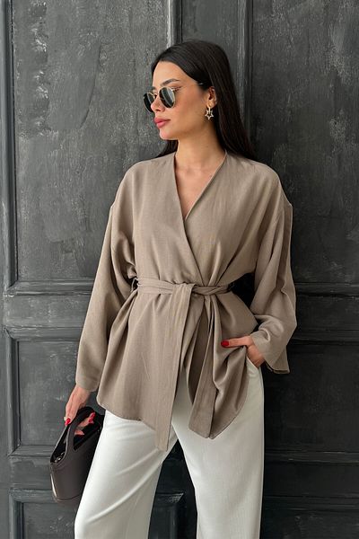 oshebu Damen-Kimono mit Gürtel