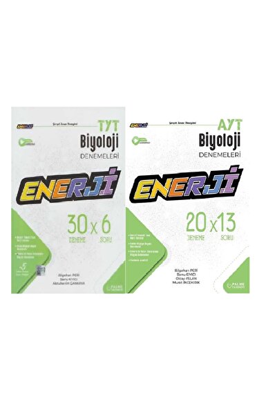 Palme Yayınevi ENERJİ YKS TYT-AYT  BİYOLOJİ DENEME SINAVI 2 KİTAP "2025"