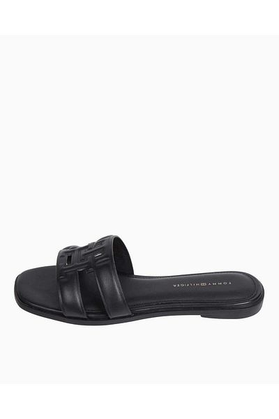 Tommy Hilfiger Flache Mule-Sandalen mit Logo-Riemen