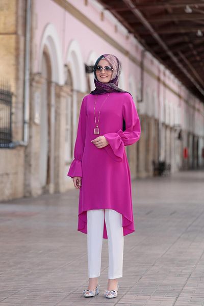Modaviki Fuchsia Eflin Tunic Fvm202