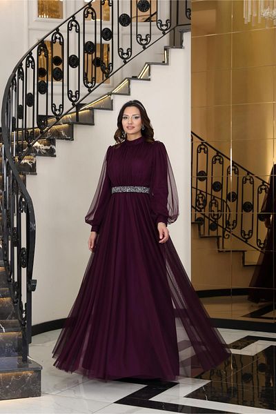 Modaviki Alya Evening Dress Plum Fvm206