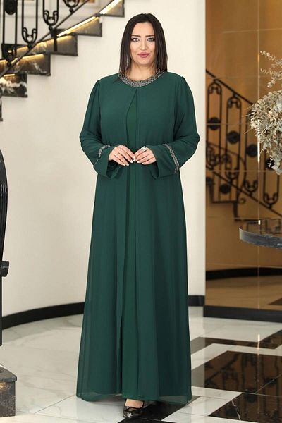Modaviki Βραδινό φόρεμα Sultan Emerald FVM200 (Όμορφο και Όνομα Αγαθού)