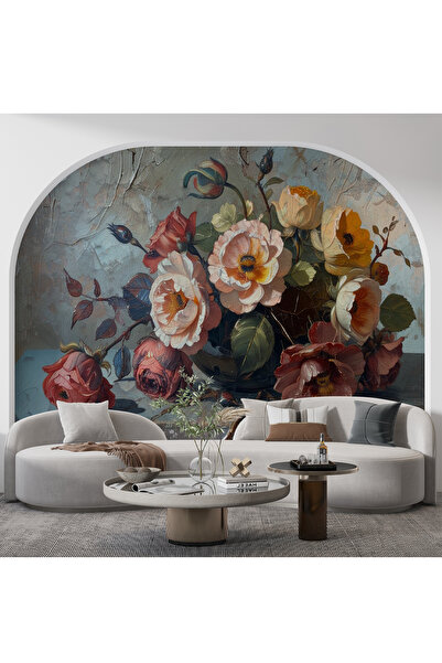 dreamwall 3D Gül Kurusu Desenli  3 Boyutlu Isı ve Ses Yalıtımlı Duvar Kağıdı