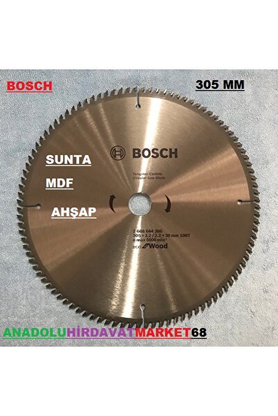 Bosch 305mm Elmas Testere Ahşap Kesici Sunta Mdf Plastik Keser