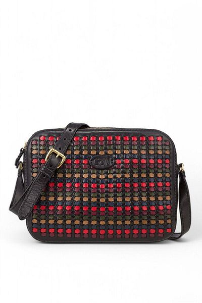 GÖN Rot Black-Multicolor Women's Crossbody Bag 186 Rot