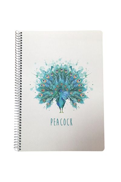 Adalinhome Atakids Lizy A4 Cardboard Cover 100 Sheets with Spiral School Notebook