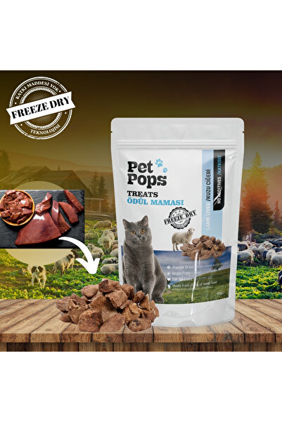 Genel Markalar Kediler Için Ödül Maması - Kuzu Ciğer / %100 Katkısız / Freeze Dry