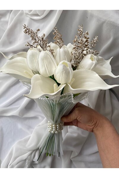 Z&B FLOWERS Islak Lale Gala Çiçeği Gelin Buketi Nikah Çiçeği El Buketi