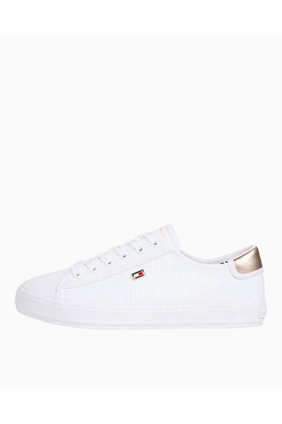 Tommy Hilfiger Plátěné šněrovací tenisky Tommy Hilfiger