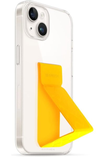 HYPHEN Phone Case Grip Holder and Stand - Yellow - Upto 6.1 inches