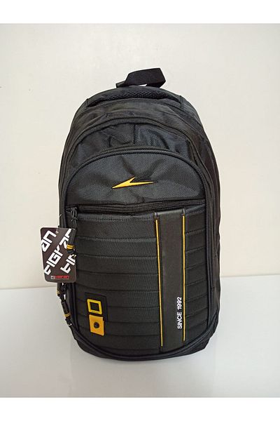 great bags Design unisex, ortopedic supradimensionat, compartiment pentru laptop, zilnic, gimnaziu, liceu, rucsac negru