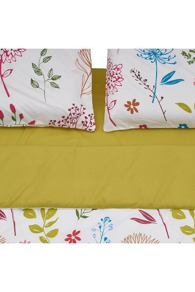 vanora Microfiber King size Bed set Flowers