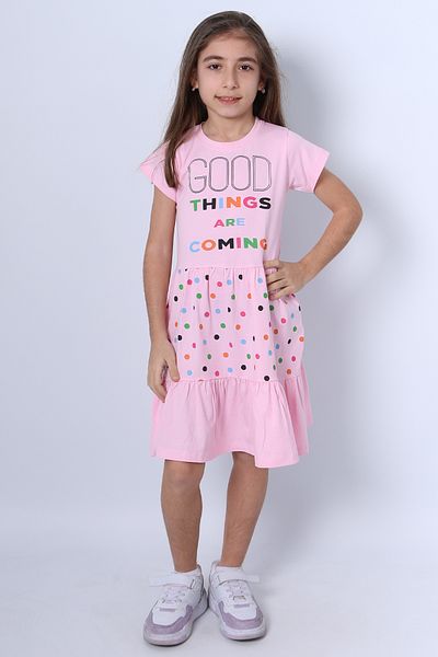 HÇM Girl's Dress - Ruffled and Pleated A28 Model
