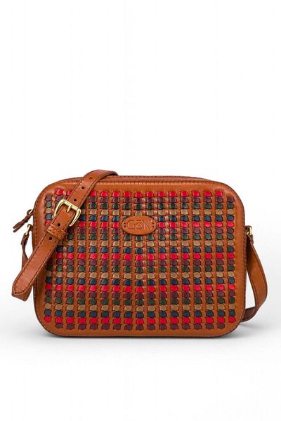 GÖN Rot Tan-Multicolor Women's Crossbody Bag 186 Rot
