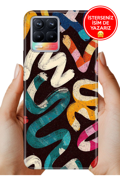 realme 8 / 8 Pro Uyumlu Kılıf Tpu Resimli Silikon Ikonicc