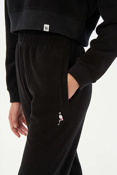 WWF Market Дамски спортен долнище Flamingo SuperSoft - Черен