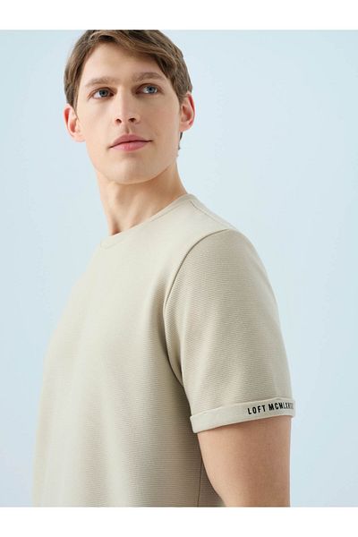 Loft Regular Fit Stone Men's T-Shirt Lf 2039564