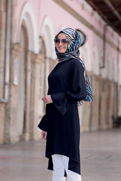 Modaviki Navy Blue Eflin Tunic Fvm202