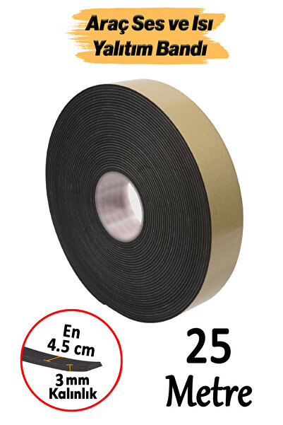 Badem10 Yapışkanlı (25 METRE) En:45 Mm Kalınlık:3 Mm Araç Oto Ses Isı Yalıtım...