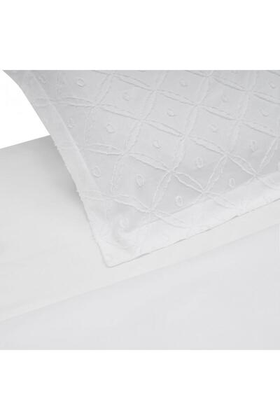 Heinner Home Tufted Microfiber King size Bed set White