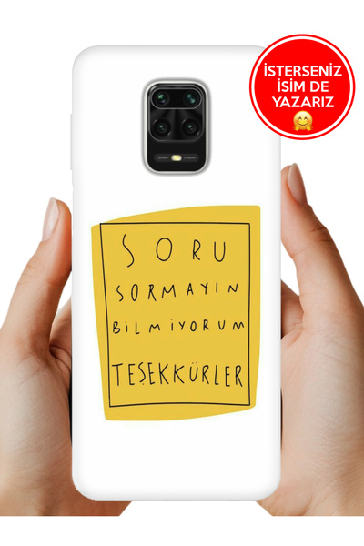 Cekuonline Xiaomi Redmi Note 9 Pro 9s Uyumlu Kılıf Tam Rubber Esnek Silikon T...