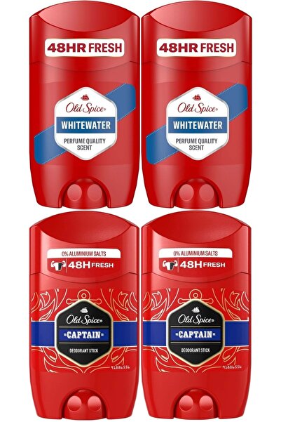 Old Spice Whitewater & Captain Stick Roll-on Men/erkek Deodorant 50ml (KARMA 4 LÜ SET)