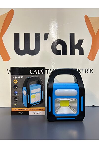 Cata CT-9955 HAZAR GÜNEŞ ENERJİLİ LED EL FENERİ