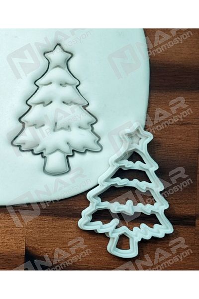 Nar Promosyon Play Dough Mold, Pine Tree Pattern Cookies, Candy, Clay Dough, Polymer and Ceramic Mud Mold