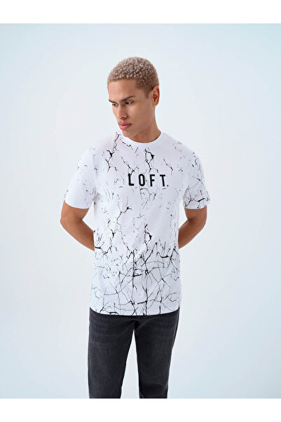 Loft Regular Fit Beyaz Erkek T-Shirt LF2038730