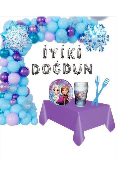 CANSIN Elsa Birthday Set for 8 People