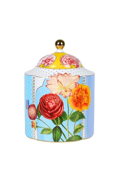 Pip Studio Borcan Cu Capac Din Porțelan, , 16x16x21.5 Cm, 1900 Ml, Colecția Royal Multi